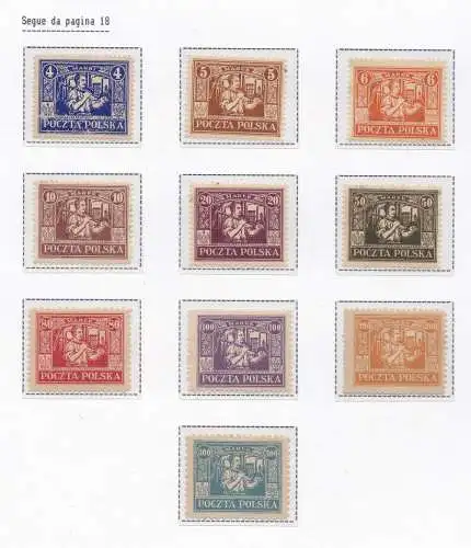 1922-23 POLEN Oberschlesien, Nr. 1/20 MNH/** Einige oxidiert siehe Scans