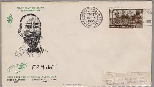 1951 REPUBLIK - Michetti Nr. 671 VENEDIG NICHT GEREIST