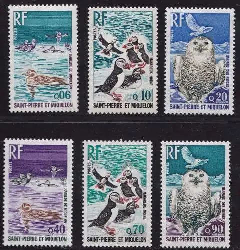 1973 ST. PIERRE ET MIQUELON - Nr. 425-430 MNH / **