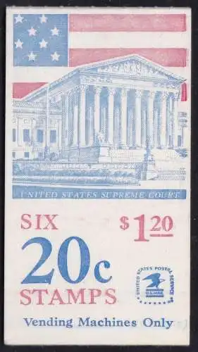 1981 USA - BOOKLET Nr. 132 $1,20 hellblau und rot MNH / **