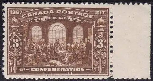 1917 KANADA - SG 245 3 Cent dunkelbraun MNH / **