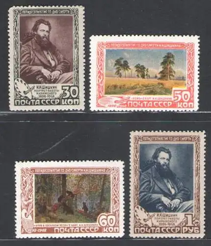 1948 Russland, Tod Schischkin n. 1214/17 - postfrisch**