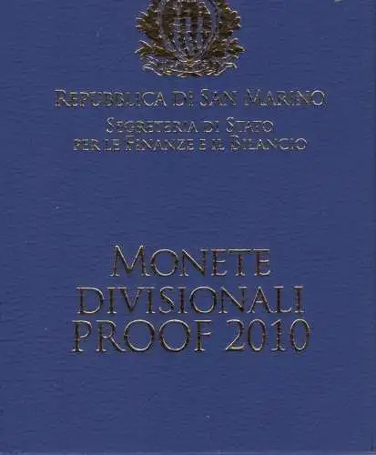 2010 San Marino, Euro-Divisionsmünzen, Spiegelfund