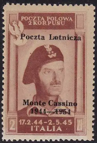 1954 Polnisches Korps, Regierung von London, Luftpost Nr. 1 - postfrisch **