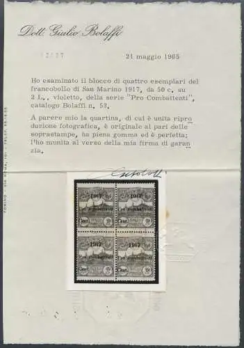 1917 San Marino, Pro Combattenti, Nr. 51/52, postfrisch**