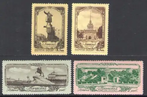 1953 Russland, Leningrader Wiederaufbau - Nr. 1665/68 - postfrisch**