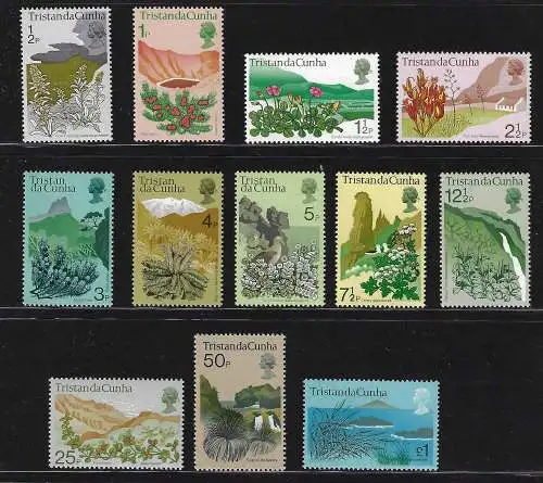 1972 Tristan da Cunha - Yvert Nr. 162/73, postfrisch**