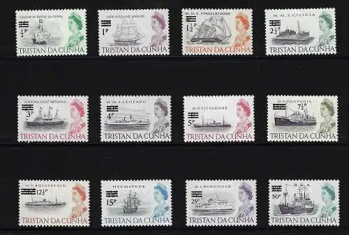 1971 Tristan da Cunha - Yvert Nr. 141/52, postfrisch**