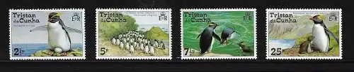 1974 Tristan da Cunha - Pinguini, Yvert Nr. 191/94, postfrisch**