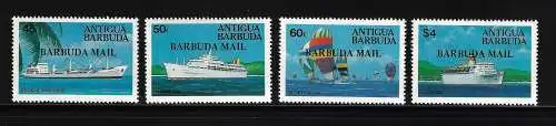 1984 Barbuda, Battelli - Yvert n. 692/95 - postfrisch**