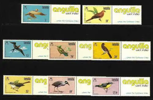 1985 Anguilla, Uccelli III, Yvert n. 606/13 - postfrisch**