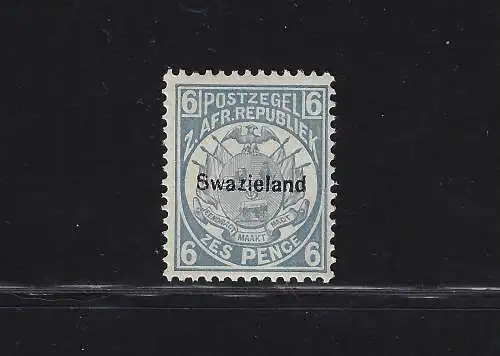 1889-90 Swasiland - Aufdruck Swazieland, Stanley Gibbons Nr. 6 - MNH **