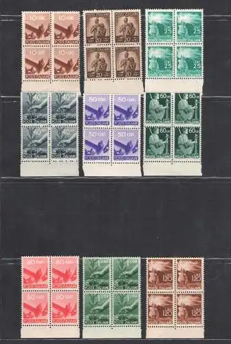 1945-48 REPUBLIK Demokratische Serie 23 Werte, # 543/65 Zentriert postfrisch **