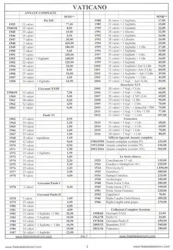 1991/2000 Vatikan, postfrisch, Angebot komplette Jahrgänge reduziert, postfrisch**