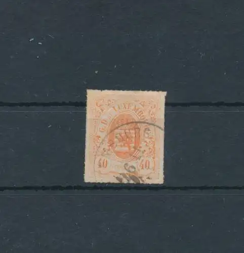 1865-75 LUXEMBURG - Nr. 23 - 40 Cent rot orange, gebraucht