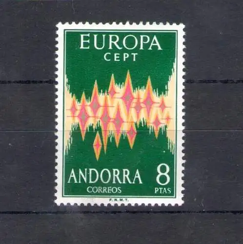 1972 SPANISCHES ANDORRA, Nr. 64A MNH**