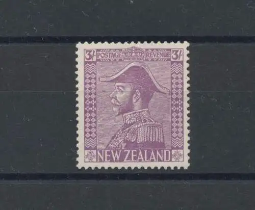 1926-34 NEW ZEALAND, Stanley Gibbons Nr. 470, 3 Schilling pale mauve, postfrisch**