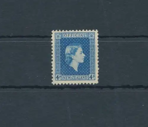 1954-63 NEW ZEALAND - Stanley Gibbons O164a - Printed on the gummed side - Elisabetta II - MNH **