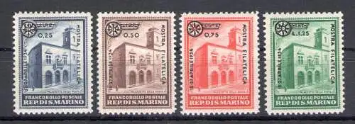 1934 SAN MARINO - Palazzetti Soprastampati - Nr. 180/83 - 4 Werte - postfrisch**