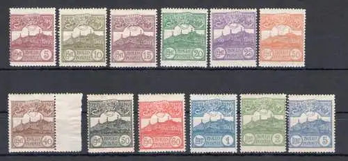 1925 SAN MARINO, Ansichten - Nr. 107-118 - 12 Werte - postfrisch **