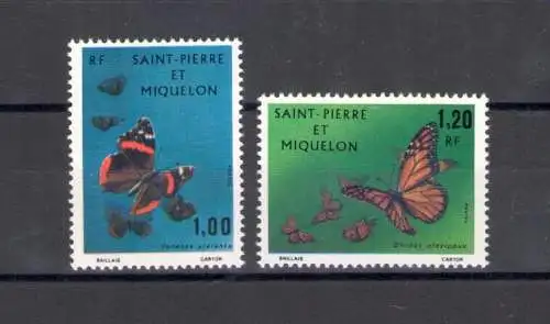 1975 Saint Pierre et Miquelon, Yvert Nr. 441-42 - 2 Werte - postfrisch **