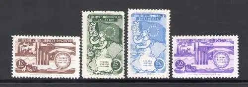 1954 Türkei - Yvert Nr. 1215/18 - 5 Jahre Europarat - Serie mit 4 Werten - postfrisch**