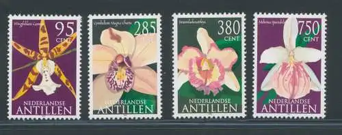 2002 Niederländische Antillen - Orchideenblumen - Yvert Katalog Nr. 1309-12 - 4 Werte - postfrisch **