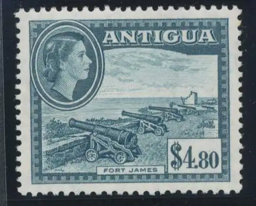 1953-62 Antigua - Stanley Gibbons Nr. 134 - $ 4,80 Blue Slate - MNH **