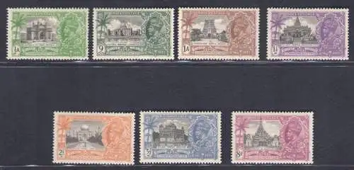 1935 Indien - Stanley Gibbson n. 240/46 - MH*