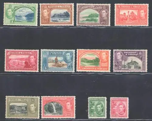 1938-44 Trinidad und Tobago - Stanley Gibbons Nr. 246/256 - MNH**