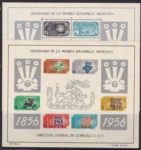 1956 MEXICO, YT BF 1 ND MLH/* BF 2 MNH/**