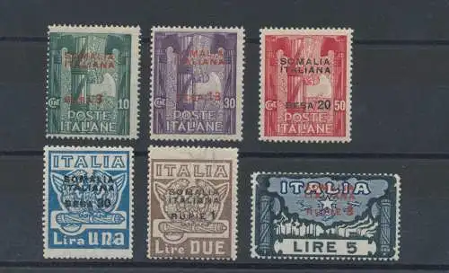 1923 SOMALIA, Nr. 49/54, Marsch auf Rom, 6 Werte, postfrisch**