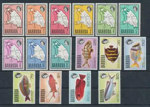 1968 - Barbuda - Stanley Gibbons Nr. 12/27 - postfrisch**