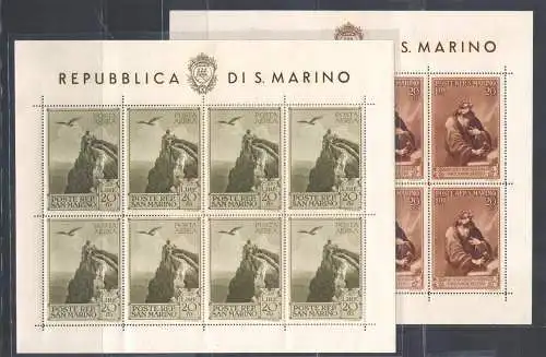 1944 SAN MARINO, BF Nr. 4/5 Pro Popular Case MNH/**