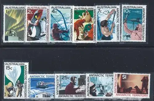 1966-68 AUSTRALISCHE ANTARKTIS - Yv. 8/18 11 Werte postfrisch**