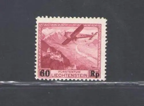 1935 Liechtenstein, Nr. A14 - Luftpost Überdruckt - postfrisch **