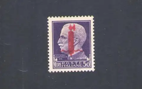 1944 Italienische Sozialrepubblica, 50 Lire Verona Nr. 501 - MH* (Rost)