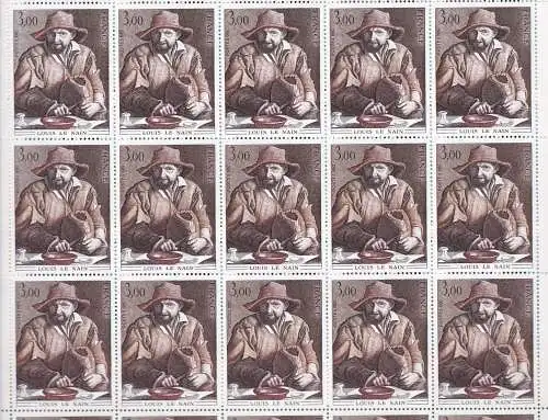 1980 FRANKREICH - Nr. 2108 + 2110 2 Werte in BÖGEN VON 25 MNH / **