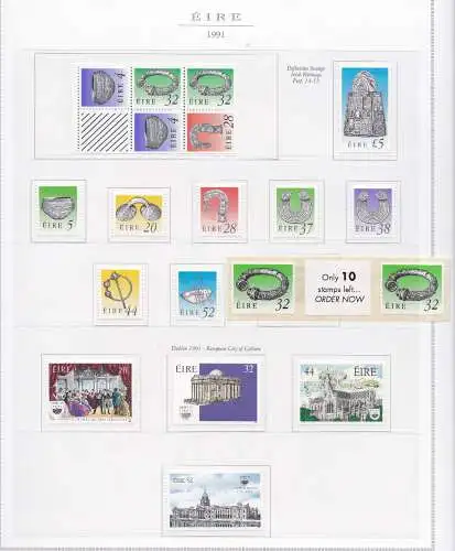 1982-1999 Irland, VEREINIGTE REPUBLIK Nr. 487/1212 - postfrisch**