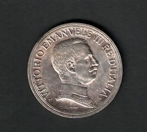 1917 Vittorio Emanuele III - 2 Lire Silber - Quadriga Briosa, BB++