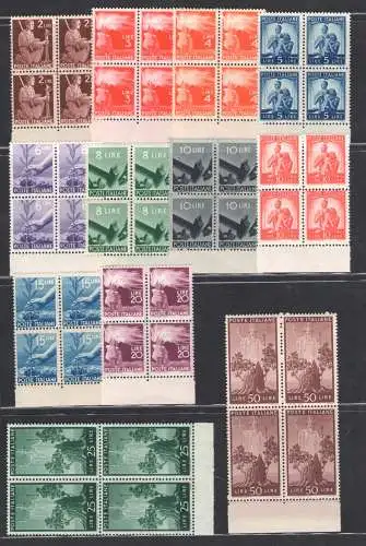 1945-48 REPUBLIK Demokratische Serie 23 Werte, # 543/65 Zentriert postfrisch **