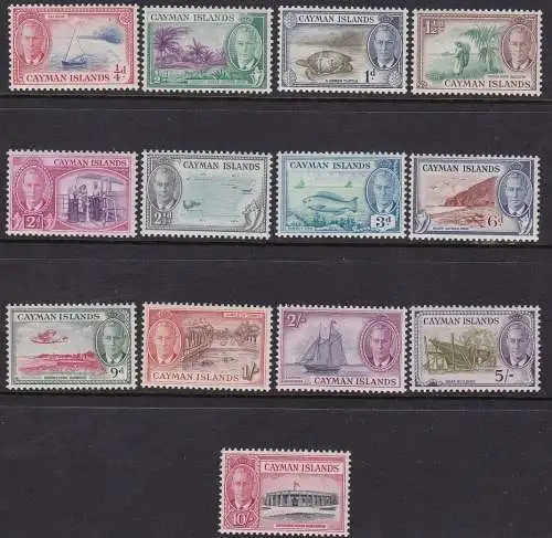 1950 CAYMAN ISLANDS, SG 135/147 13-Werte-Serie - MH*