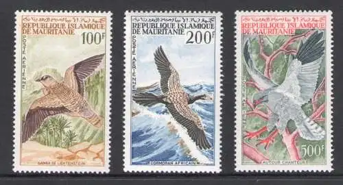 1964 MAURETANIEN - Luftpost - Yvert Katalog Nr. 34-36 - Vögel - 3 Werte - postfrisch **