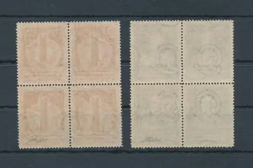 1949 Italien - Republik, 150 Jahre Stapel von Volta, 2 Werte, Nr. 611/12 - Viererblock, postfrisch**