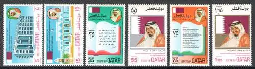 1975 QATAR, SG Nr. 556/61 - Unabhängigkeit - postfrisch **