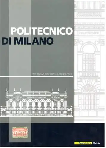 2013 Italien - Republik, Folder - Politecnico di Milano n. 347 - MNH **