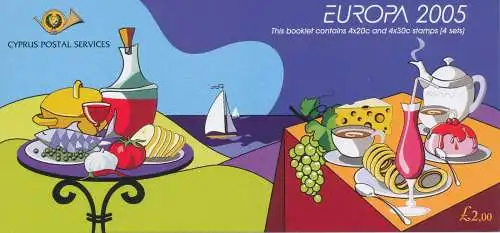 2005 EUROPA CEPT Zypern Libretto Gastronomie MNH **