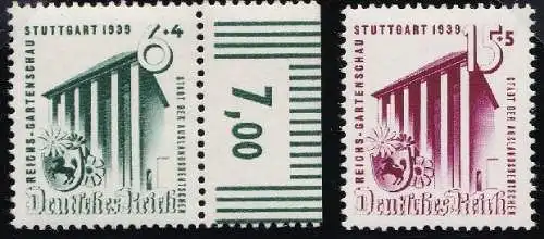 1939 Germania, Nr. 633/634 MNH/**