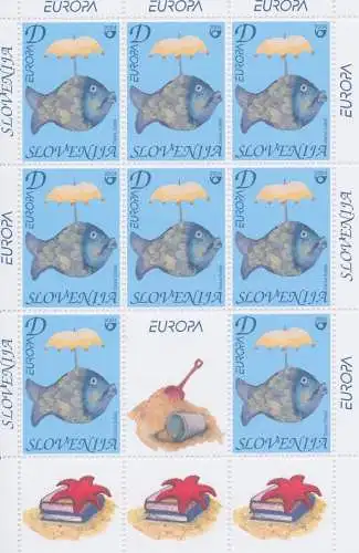 2004 EUROPA CEPT Slovenia Minifoglio Le Vacanze MNH **