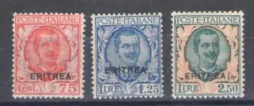 1926 Eritrea, n. 113/15, Michetti überdruckt - postfrisch**